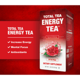 Herbal Energy Tea from Total Tea - Increase Your Energy & Focus - 25 Tea Bags