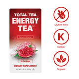 Total Tea's Herbal Energy Tea is Gluten-Free, Organic, and Kosher-Certified