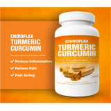 Total Tea Supplements 60 Chiroflex Clinical Strength Turmeric Curcumin Anti-Inflammatory Whey Protein Complex